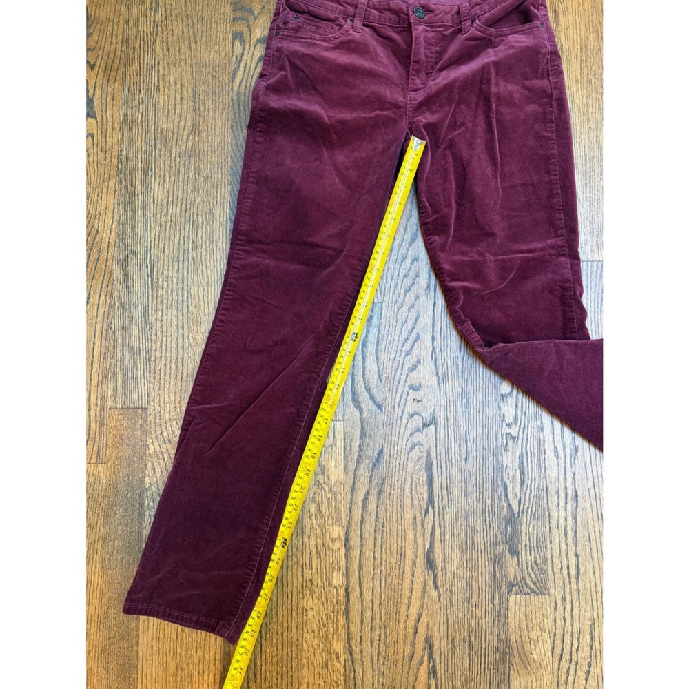 KUT from the Kloth Corduroy Pants 8 Burgundy Straight Academia Preppy Heritage - Picture 2 of 6